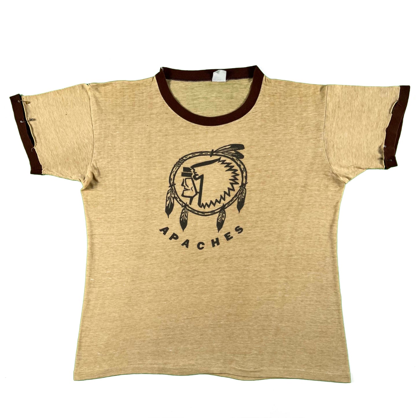 70s Paper Thin Apaches Ringer Tee- M