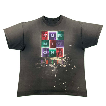 90s Perfectly Sun Faded Voice Messaging Tee- XL