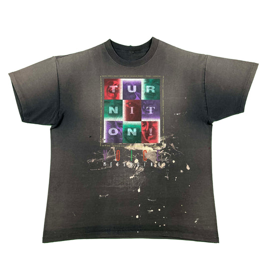 90s Perfectly Sun Faded Voice Messaging Tee- XL