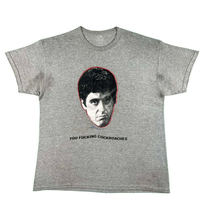 00s 'You Fucking Cockroaches' Scarface Tee- XL