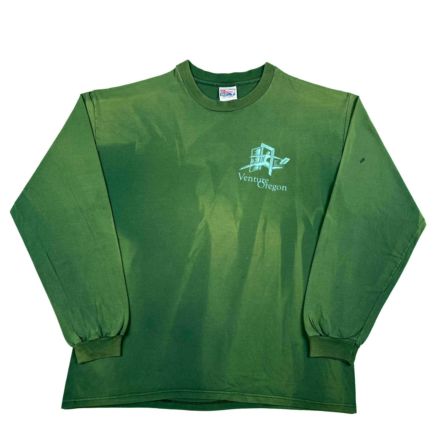 90s Sun Faded Venture Capital Long Sleeve Tee- XL