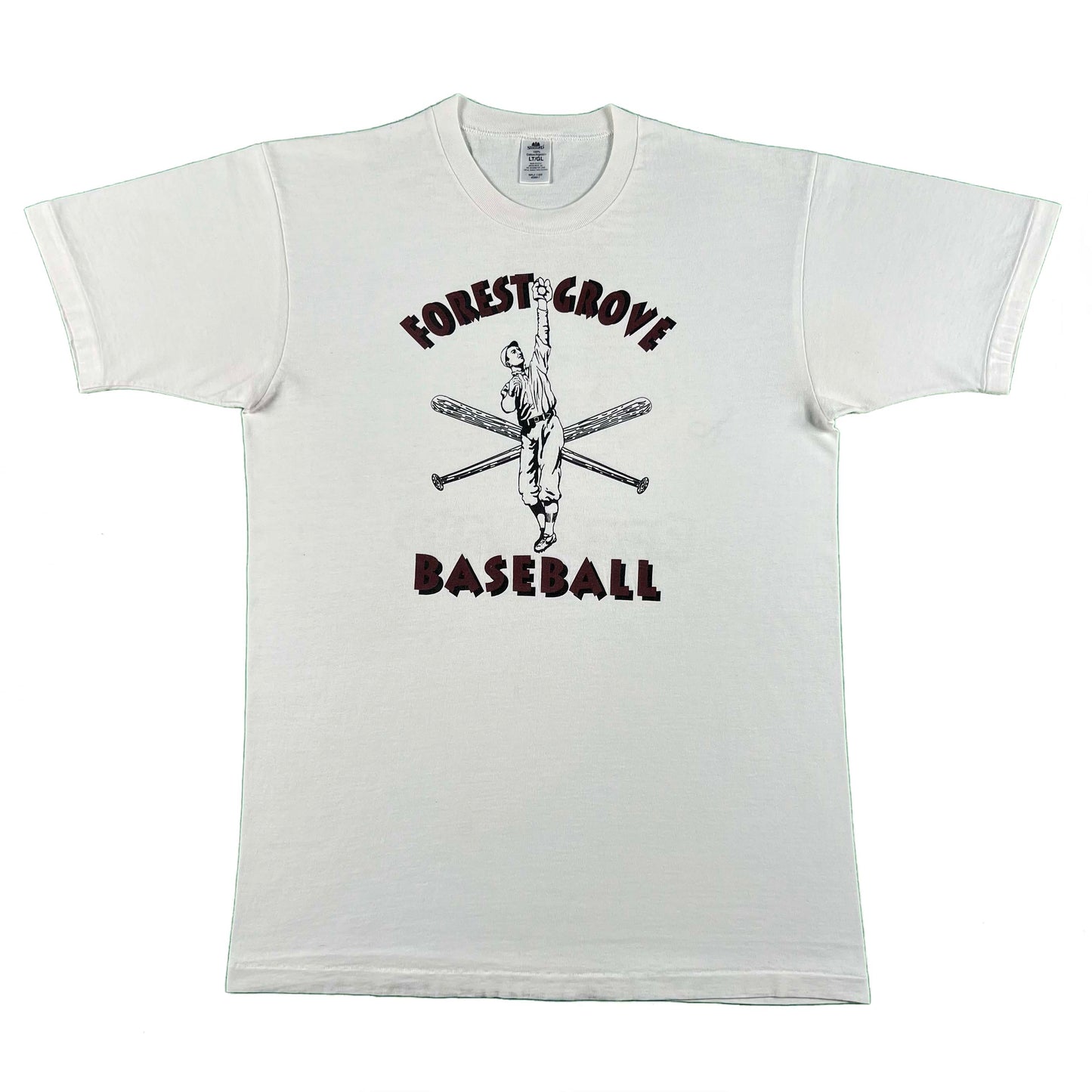 90s Forest Grove Baseball Tee- L