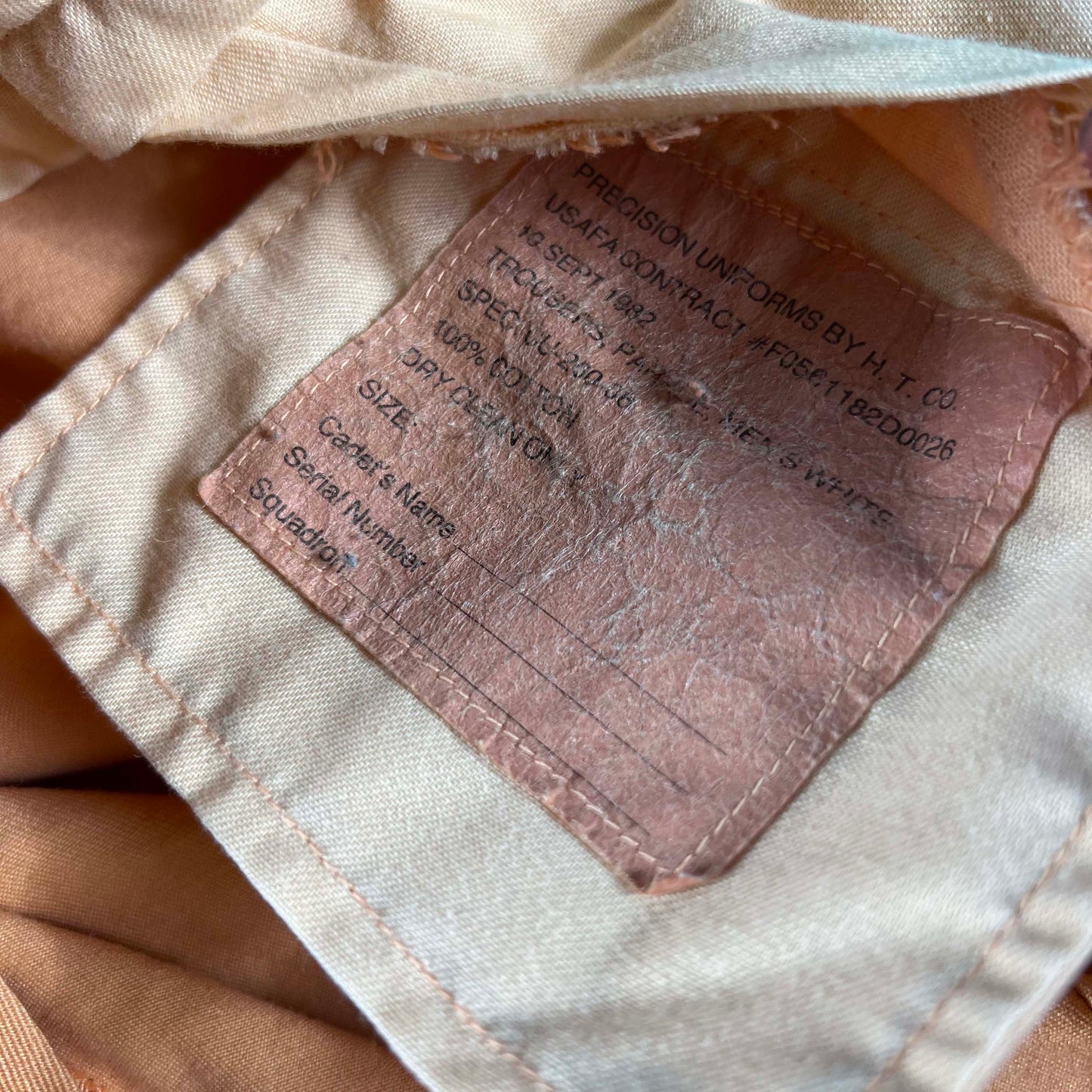 80s Orange Dyed USAFA Parade Trousers- 31x31