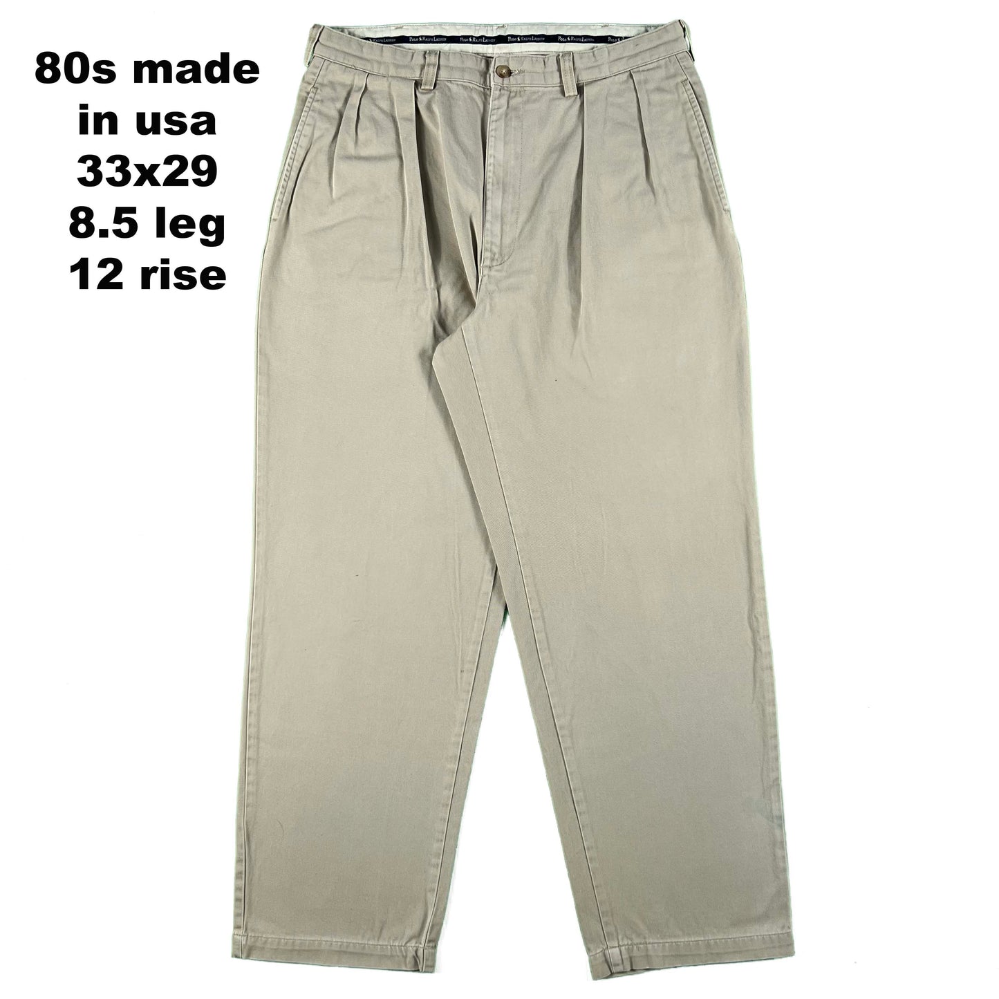 Vintage Polo by Ralph Lauren Cotton Chino Pants- SELECT PAIR