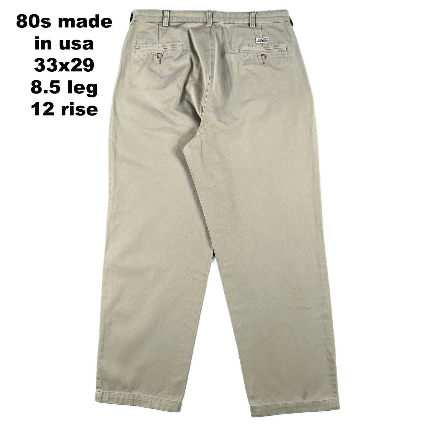 Vintage Polo by Ralph Lauren Cotton Chino Pants- SELECT PAIR