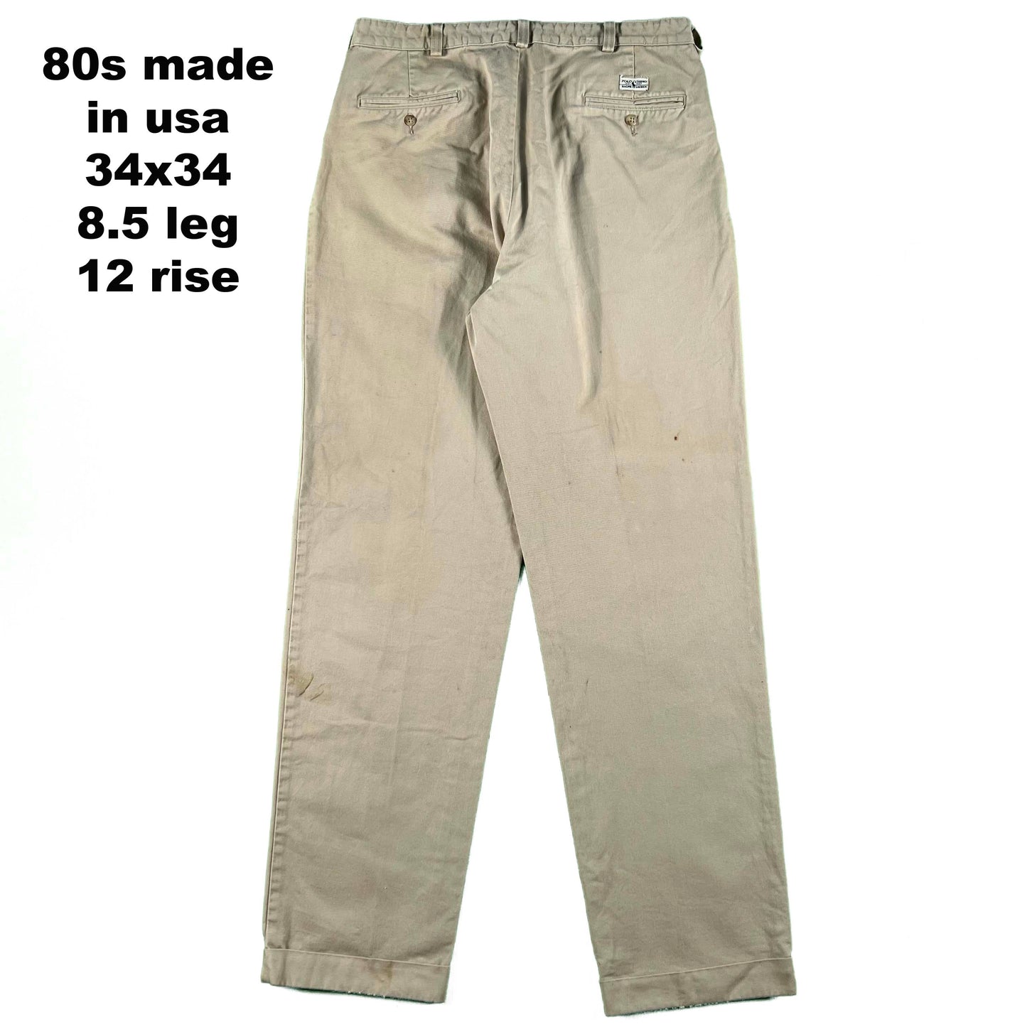 Vintage Polo by Ralph Lauren Cotton Chino Pants- SELECT PAIR