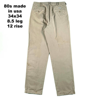 Vintage Polo by Ralph Lauren Cotton Chino Pants- SELECT PAIR