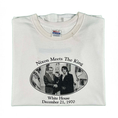 00s Nixon Meets the King NewsMax Tee- XXL