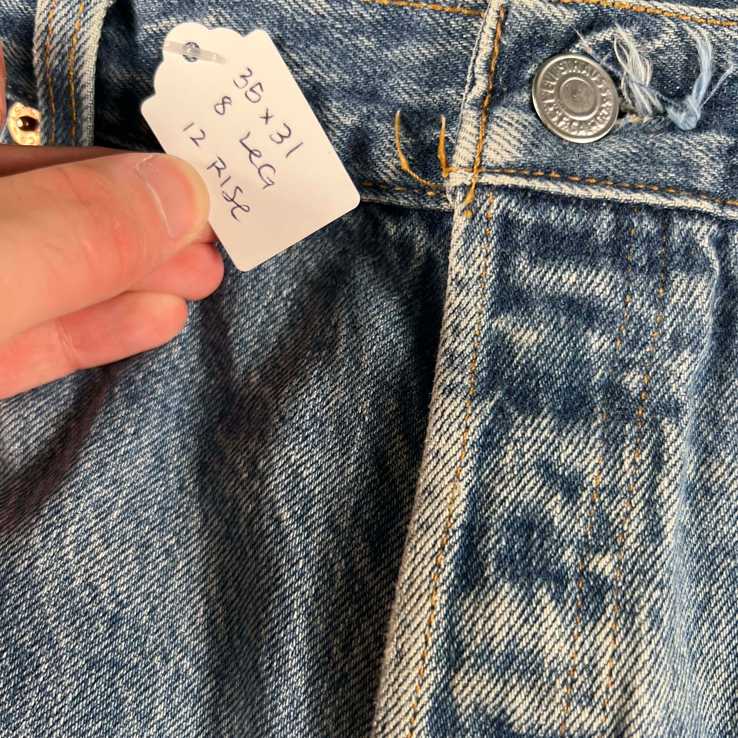 90s Perfectly Worn Levi's 501 Denim- 35x31