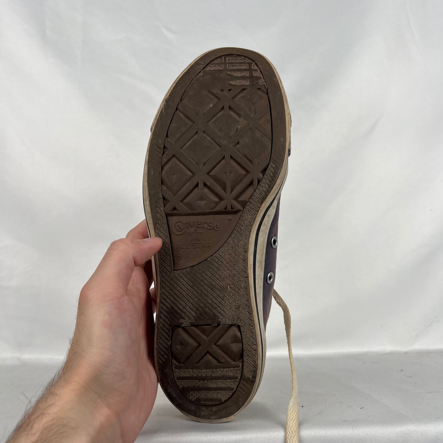 Sun Faded Navy Blue/Grey Converse- M's 8, W's 9.5