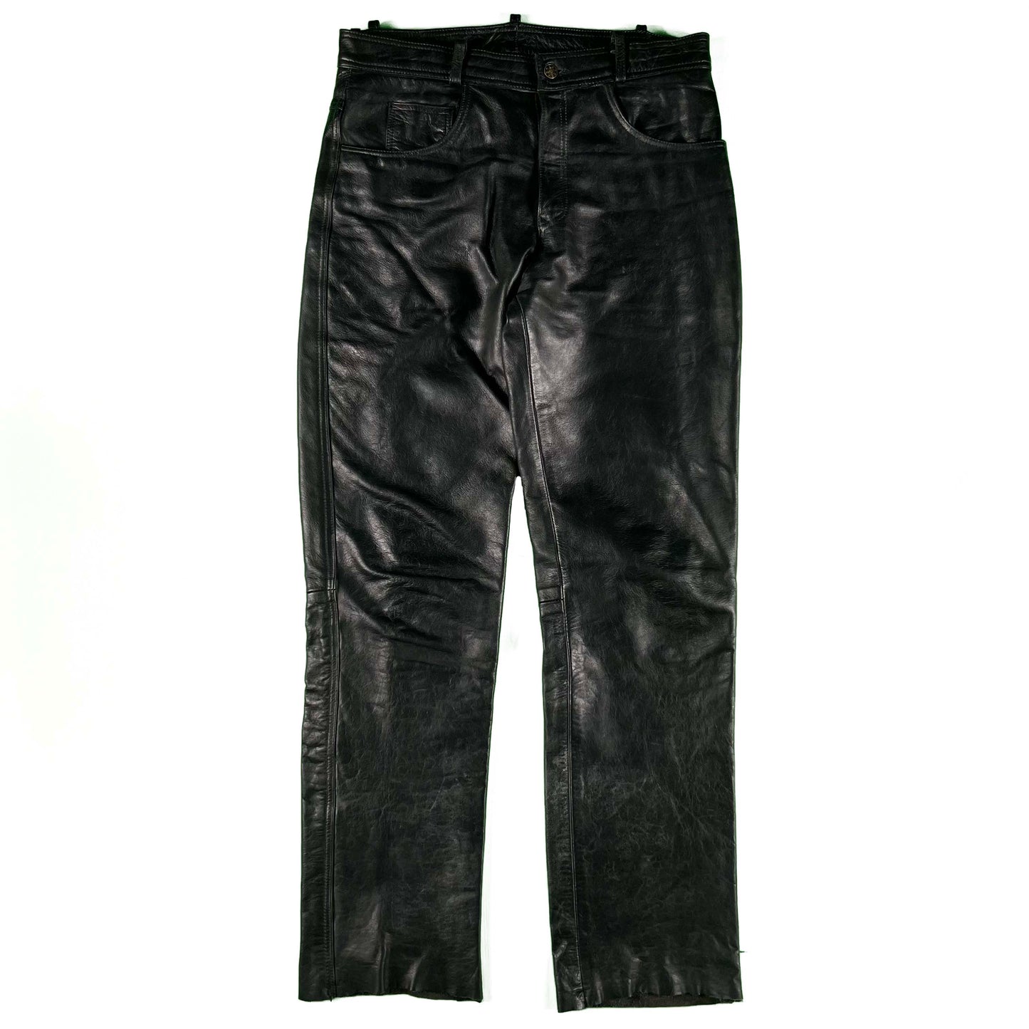 00s X-Element Black Leather Pants- 33x32