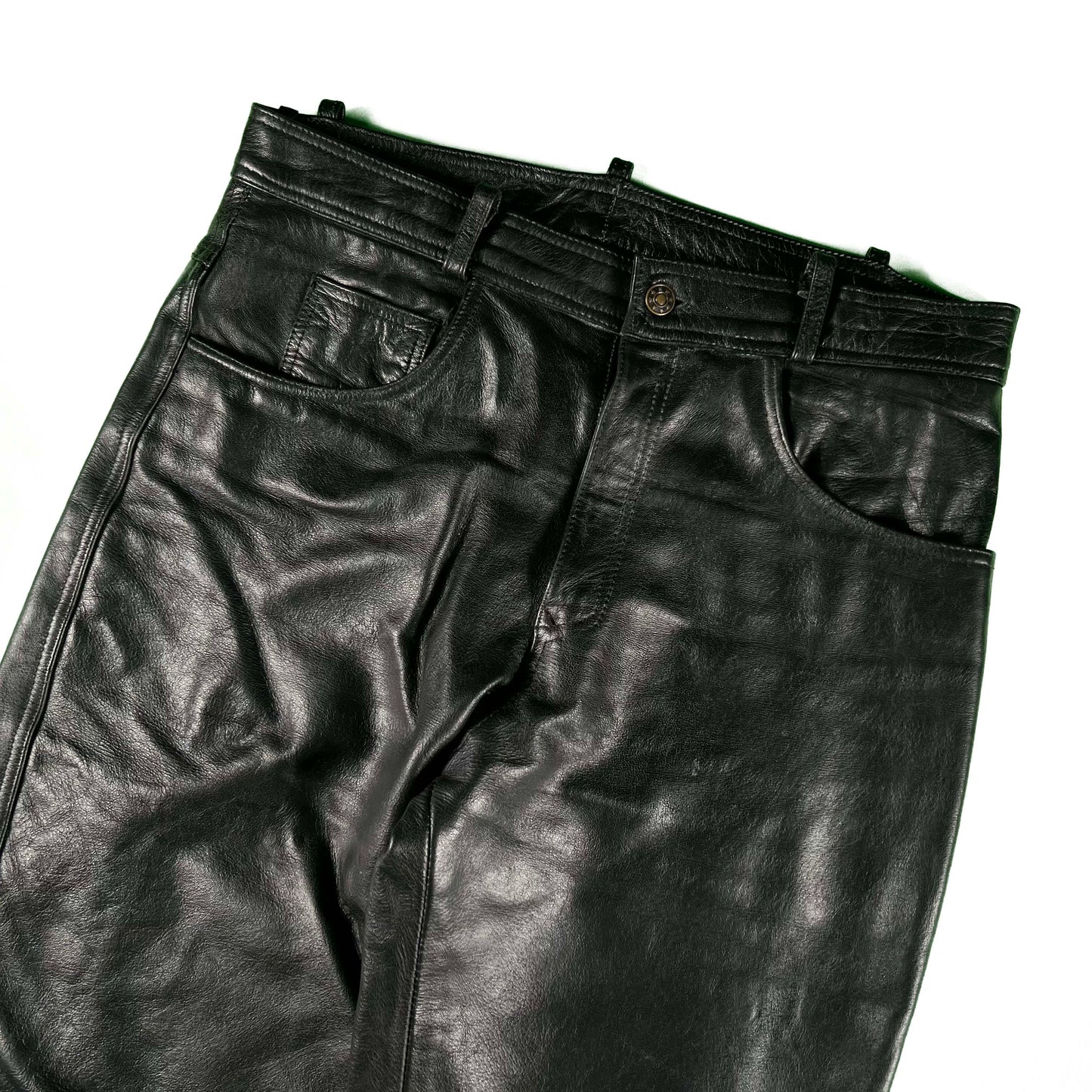 00s X-Element Black Leather Pants- 33x32