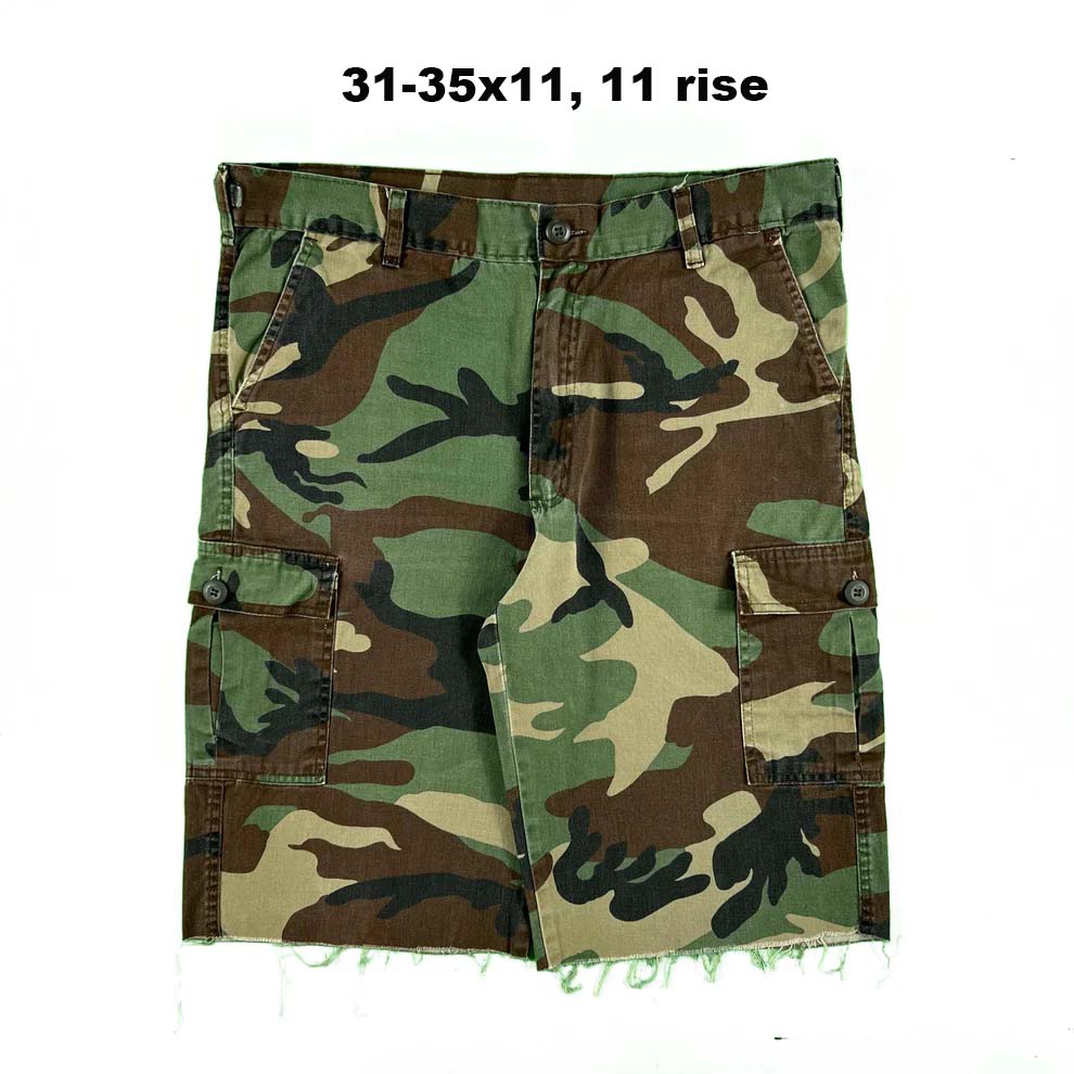 90s/00s Ranger Camo Cut Off Cargo Capri Shorts- SELECT PAIR