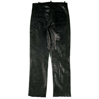 00s X-Element Black Leather Pants- 33x32