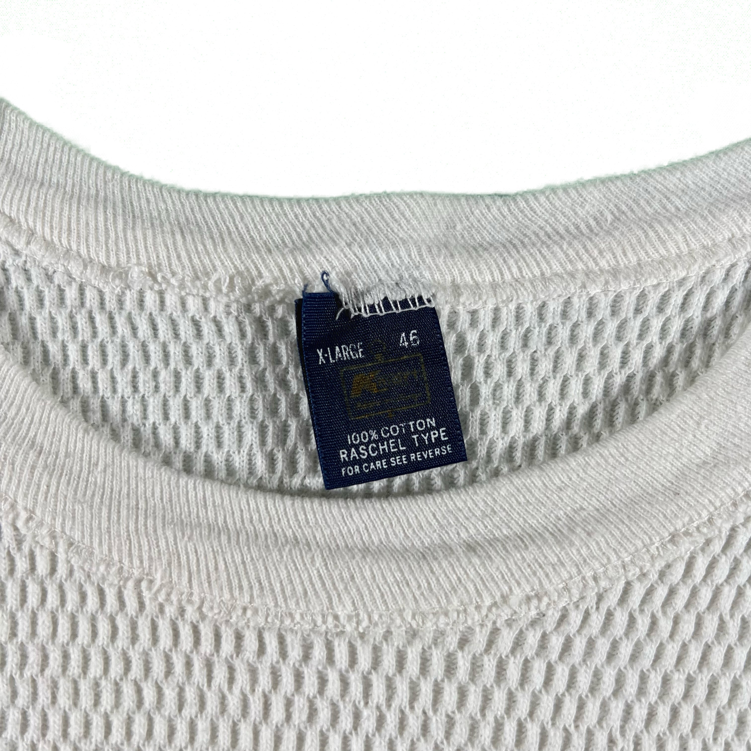 Vintage 100% Cotton Waffle Knit Thermal- S,M