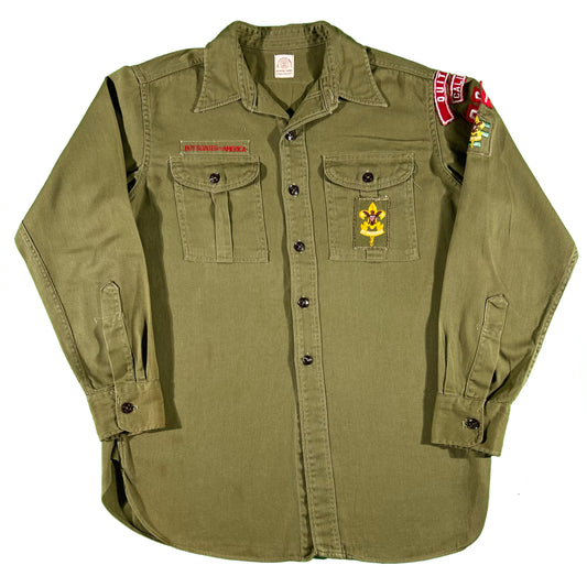 60s BSA Army Green Uniform Top- XS,M