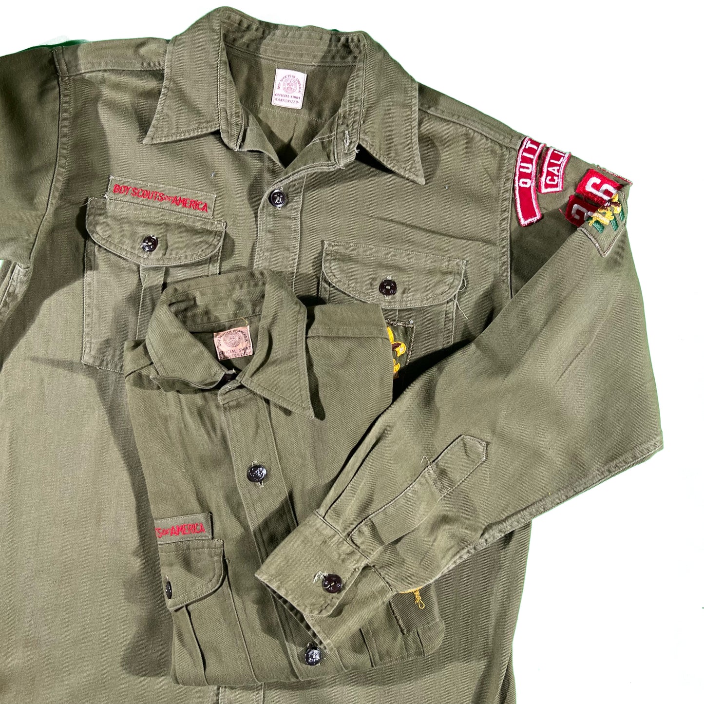 60s BSA Army Green Uniform Top- XS,M