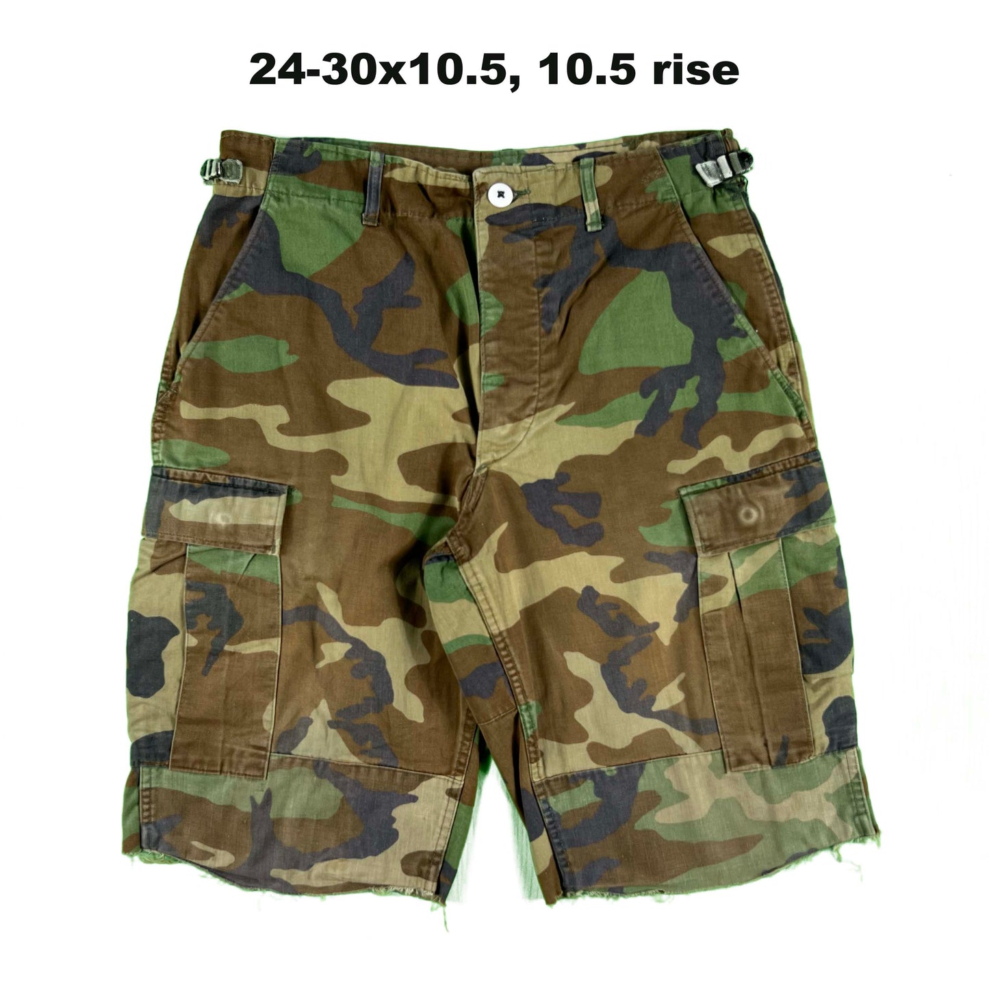 Vintage Chopped Baggy Army Camo Cargo Shorts- SELECT PAIR