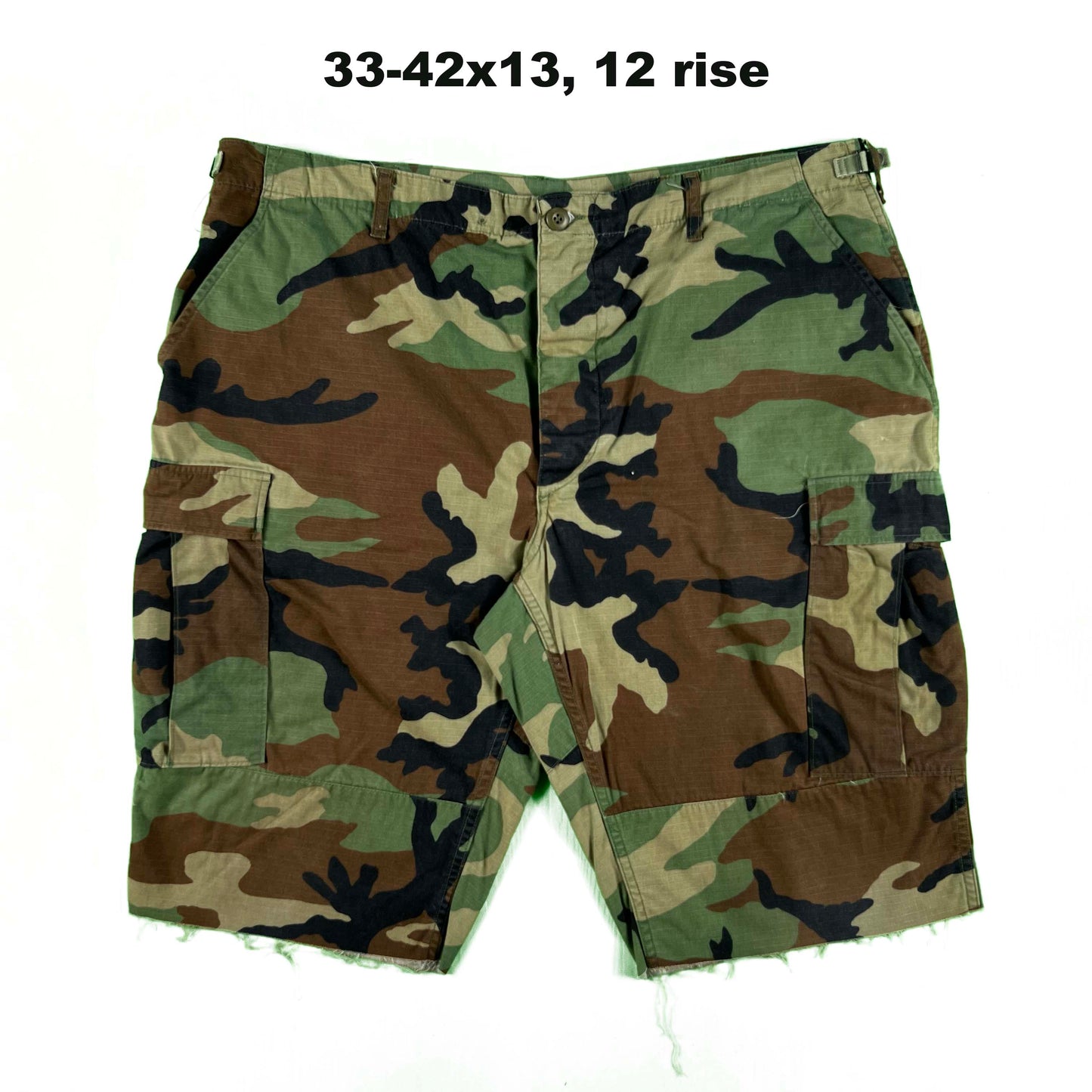 Vintage Chopped Baggy Army Camo Cargo Shorts- SELECT PAIR