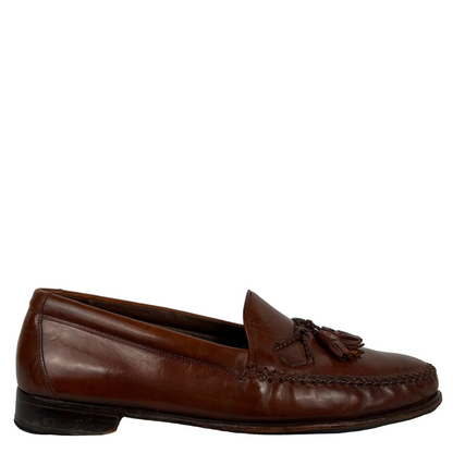90s Italian Leather Tassel Loafers- M's 10,W's 11.5