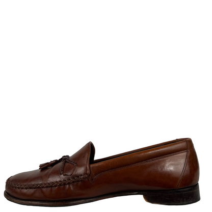 90s Italian Leather Tassel Loafers- M's 10,W's 11.5
