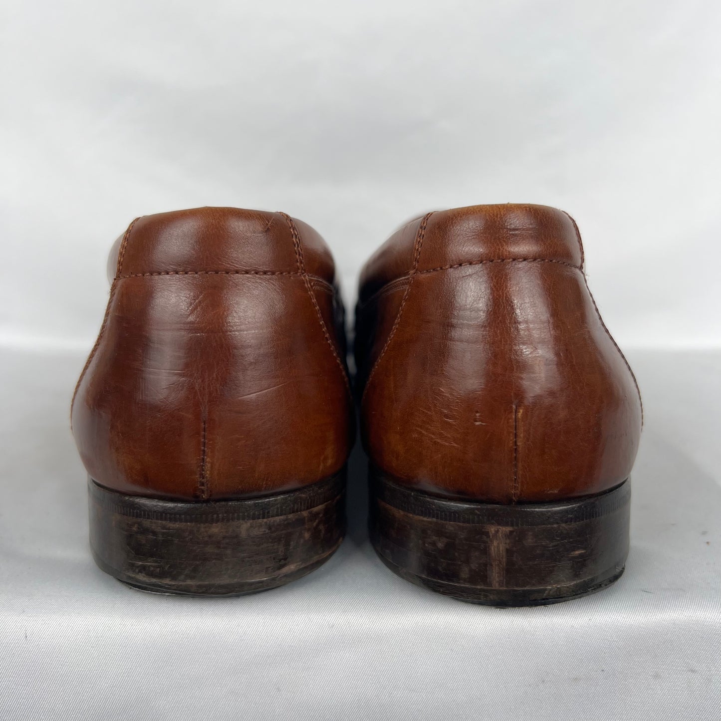 90s Italian Leather Tassel Loafers- M's 10,W's 11.5