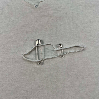 80s Thrashed & Safety Pinned Tropicana Tee- XL