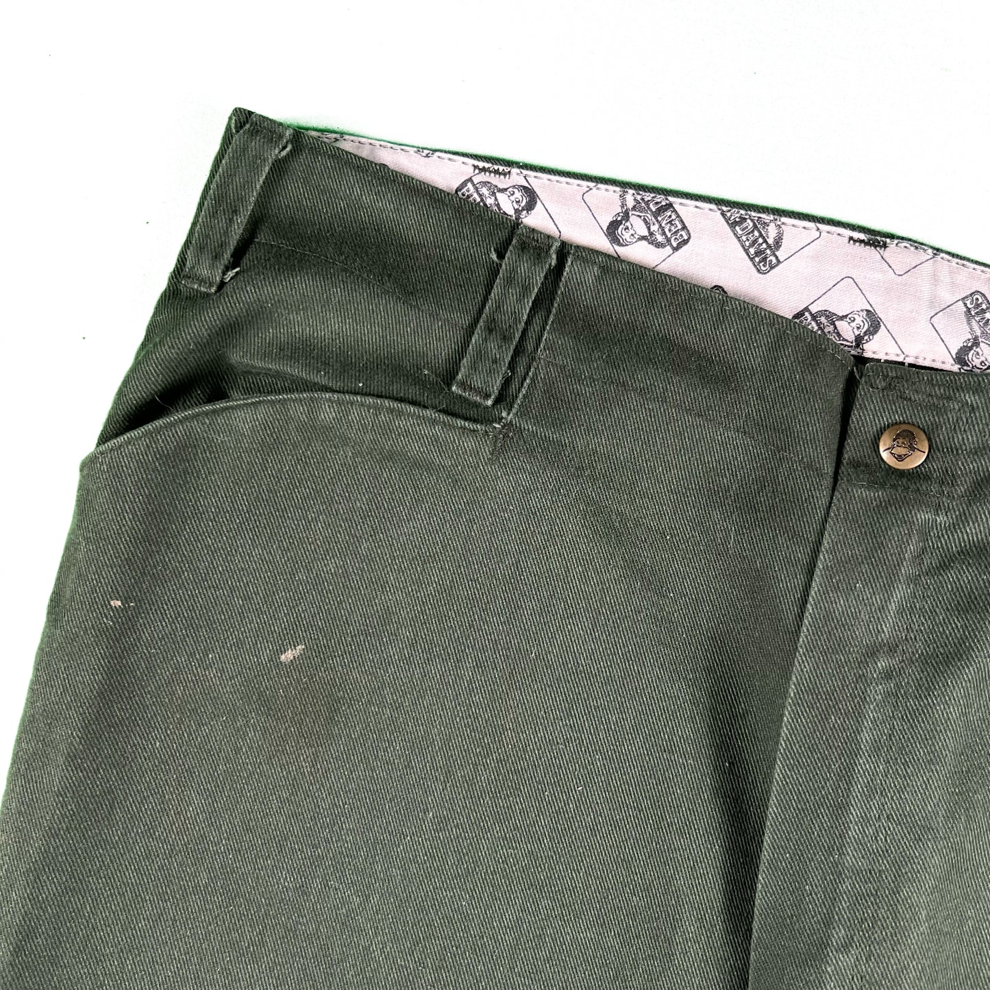 00s Ben Davis Faded Forest Green Work Pants- 37x28.5