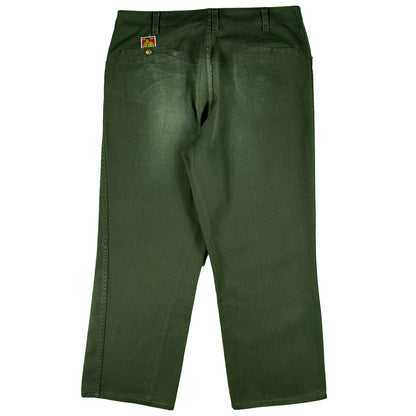 00s Ben Davis Faded Forest Green Work Pants- 37x28.5