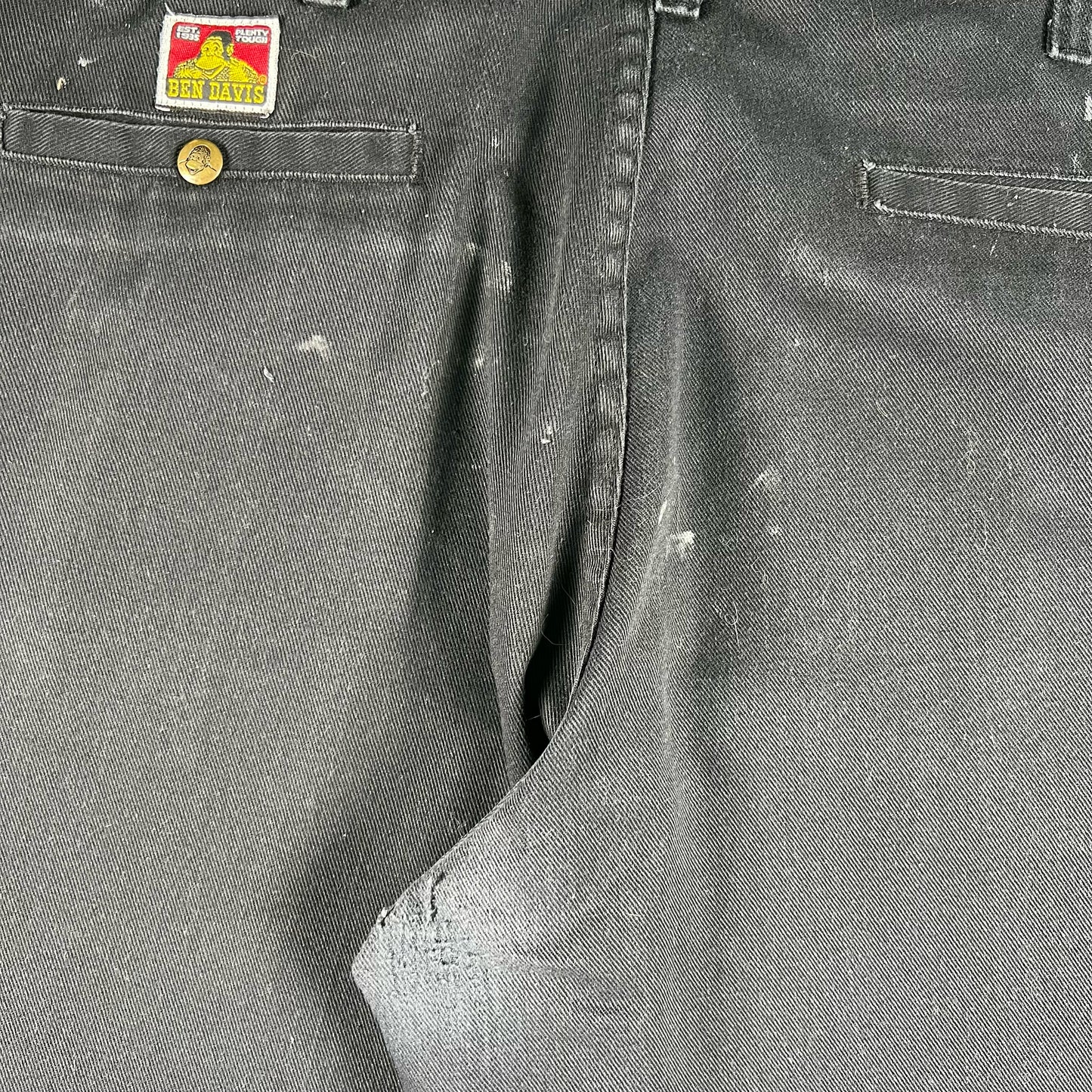 00s Ben Davis Faded Black Work Pants- 36x30.5