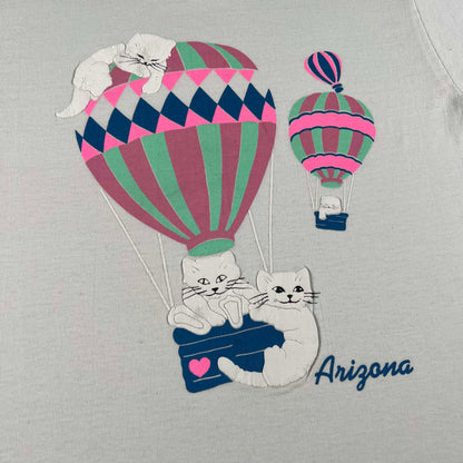 90s Arizona Hot Air Balloon Cats Tee- M