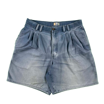 90s Sun Faded Pleated Chino Shorts- 29x6.5