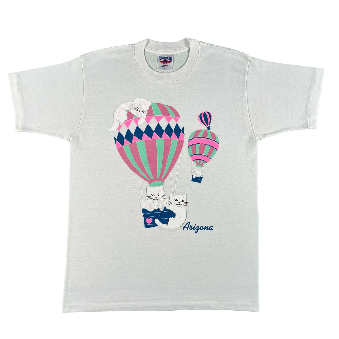 90s Arizona Hot Air Balloon Cats Tee- M