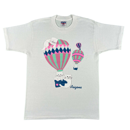 90s Arizona Hot Air Balloon Cats Tee- M