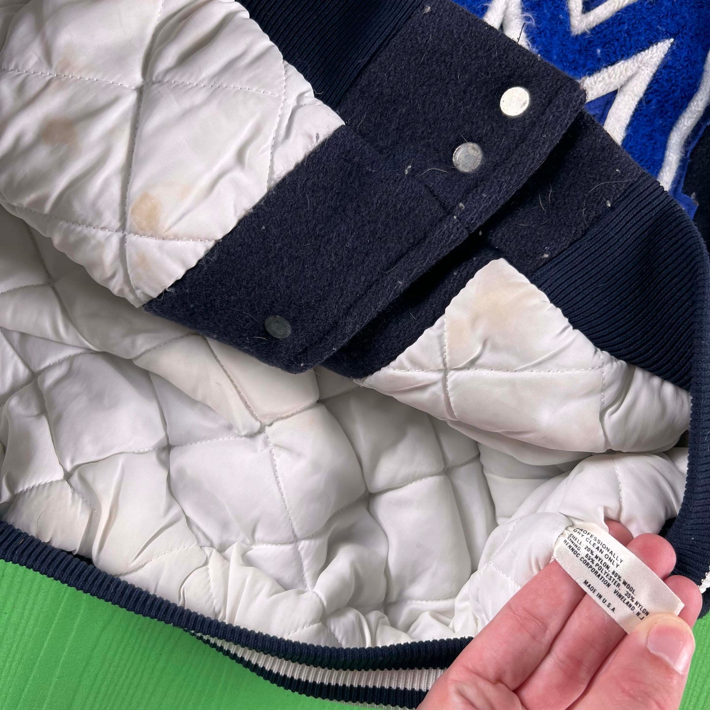 90s Wool Varsity Jacket- XL