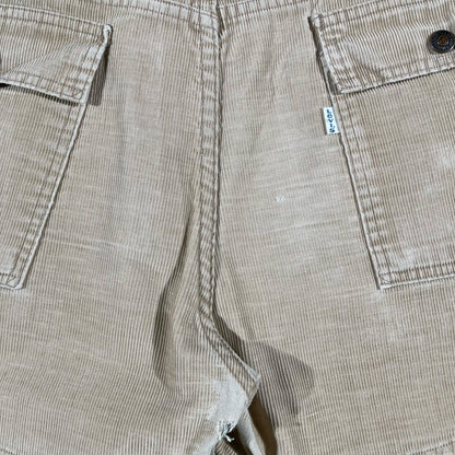 70s Faded Levi's Corduroy Bush Shorts- 34x3.5