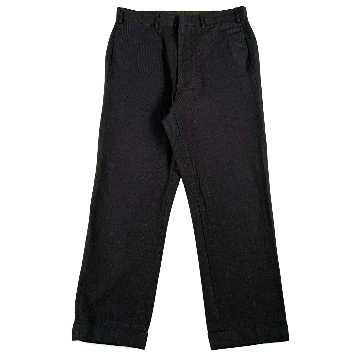 60s Japanese Tailor Made Brown Wool Trousers- 31x26