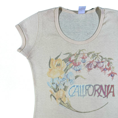 70s California Floral Tee- XS