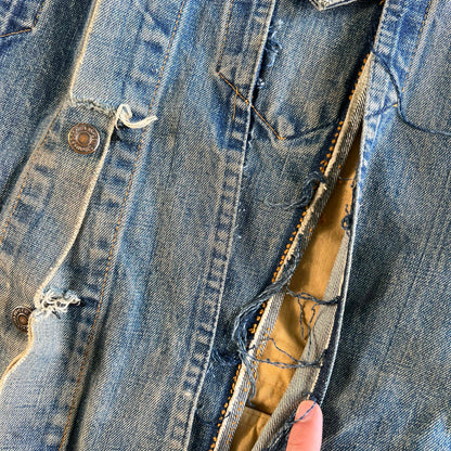 70s Levi's x Eddie Bauer X Sears Denim Punk Vest- M