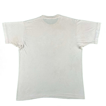 80s Beat Up Blank White Tee- XL