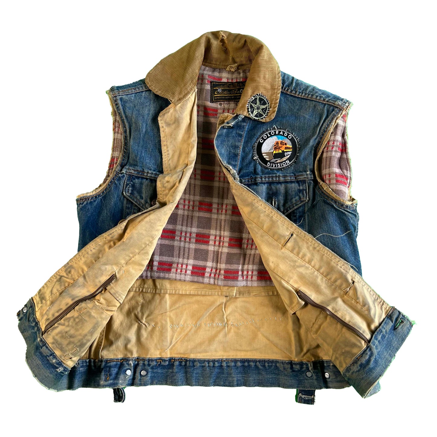 70s Levi's x Eddie Bauer X Sears Denim Punk Vest- M