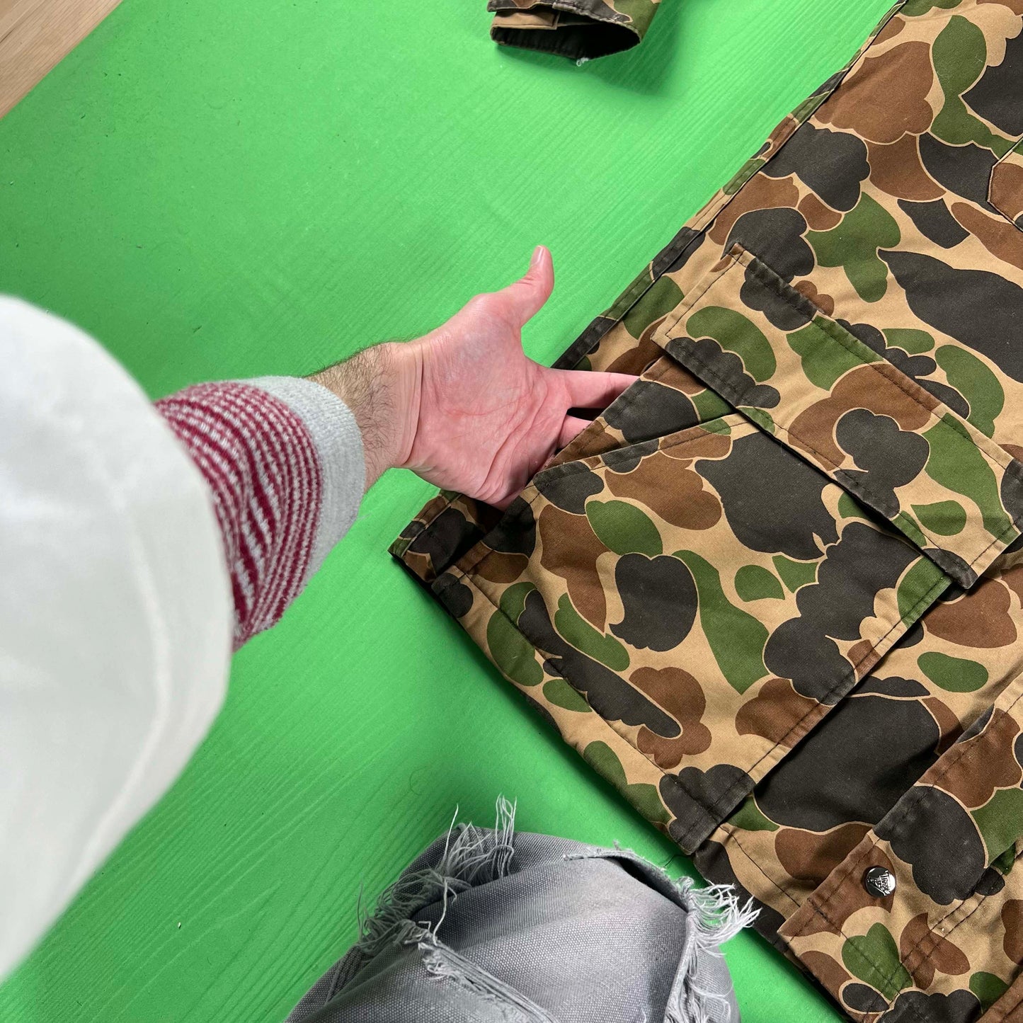 80s/90s Duck Camo Hooded Jacket- XL