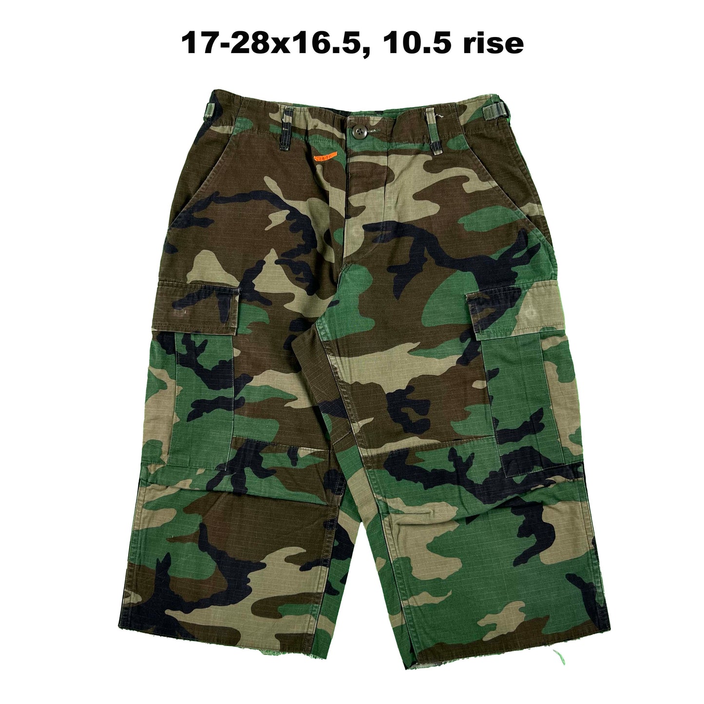 Vintage Chopped Baggy Army Camo Cargo Shorts- SELECT PAIR