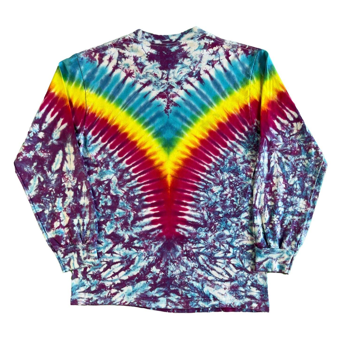 90s Anvil Blank Tie Dye Long Sleeve Tee- S