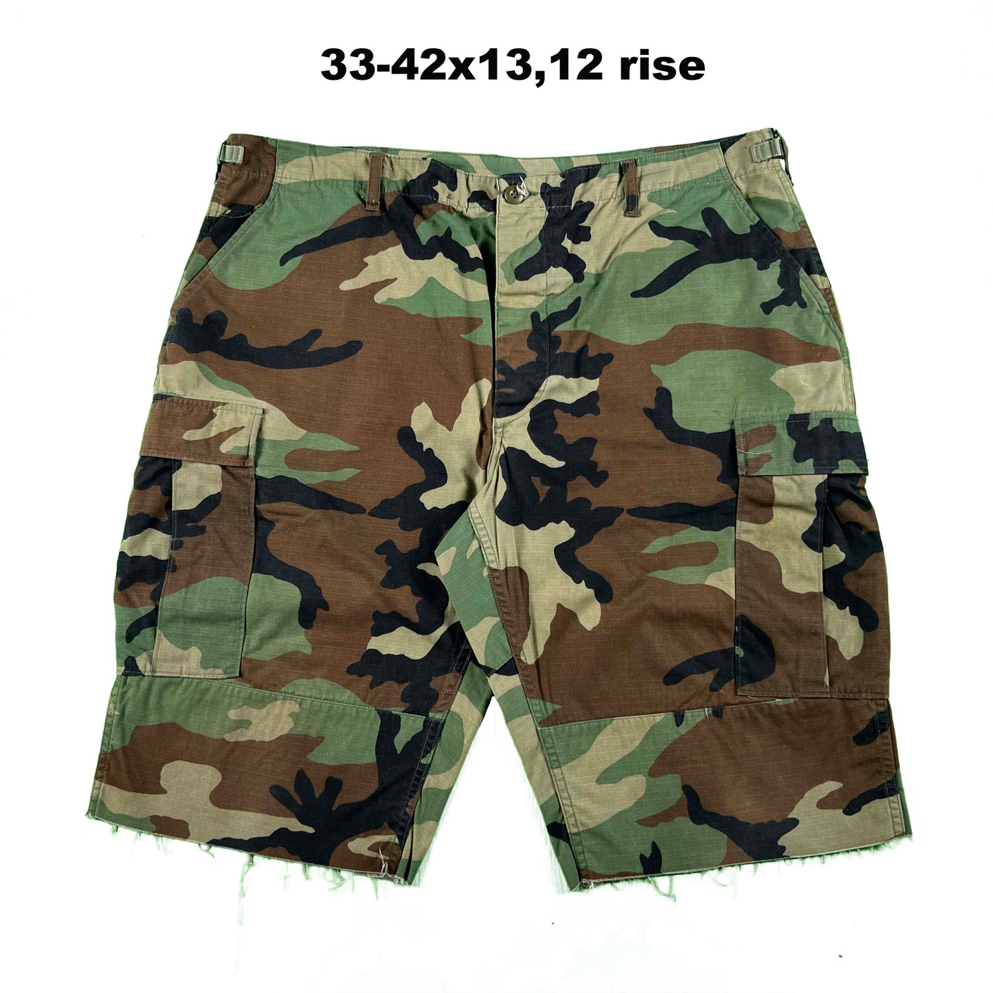 Vintage Chopped Baggy Army Camo Cargo Shorts- SELECT PAIR