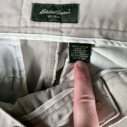 00s Eddie Bauer Soft Cotton Chino Pants- 32x30.5
