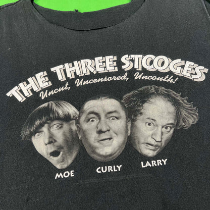 90s 'The Three Stooges' Cut Off Tee- M