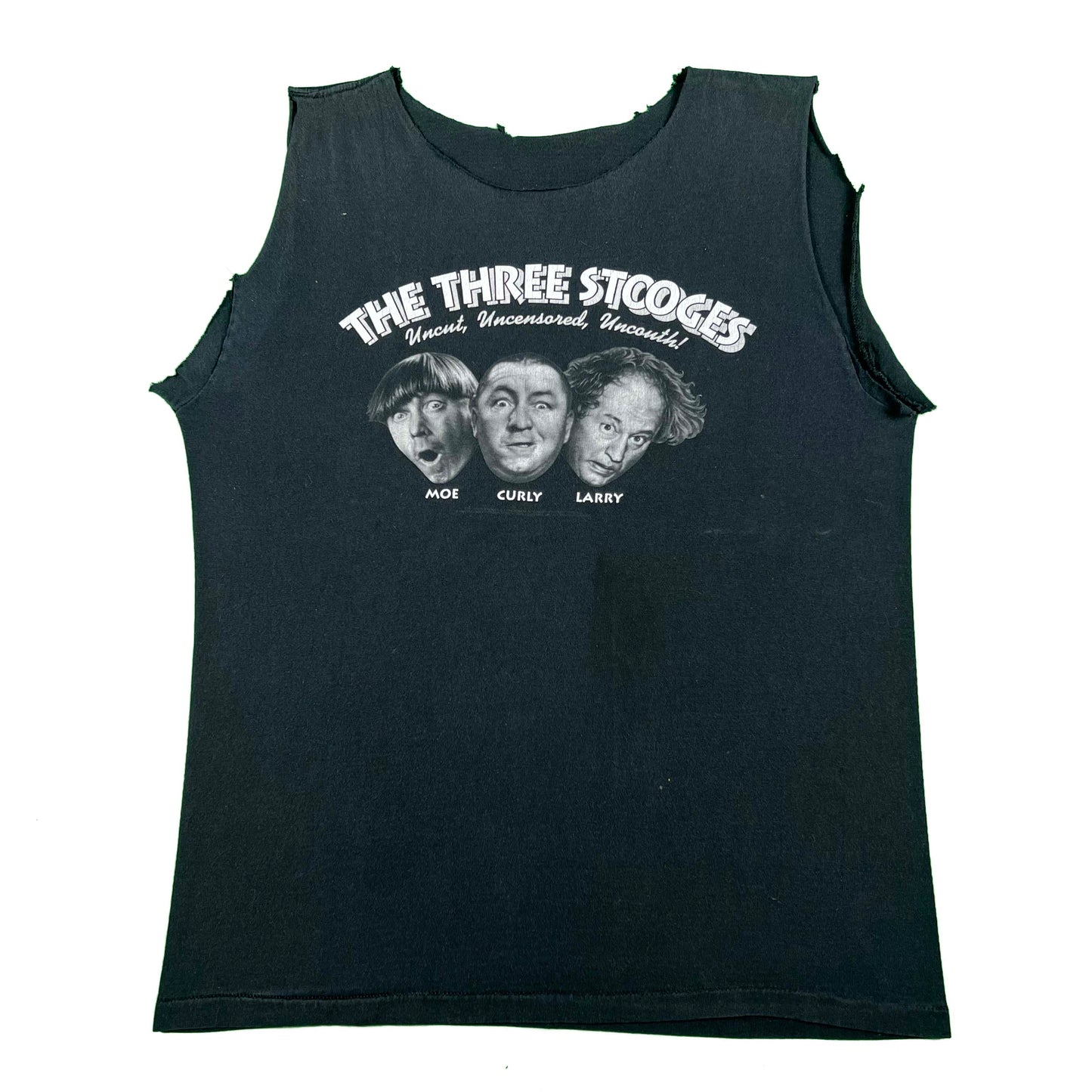 90s 'The Three Stooges' Cut Off Tee- M