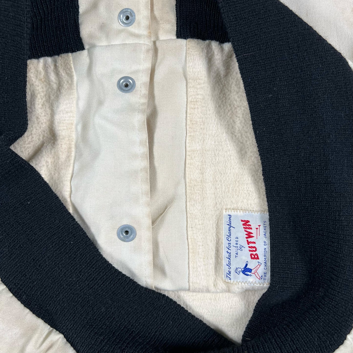 50s Cotton Chain Stitch Varsity Jacket- XL