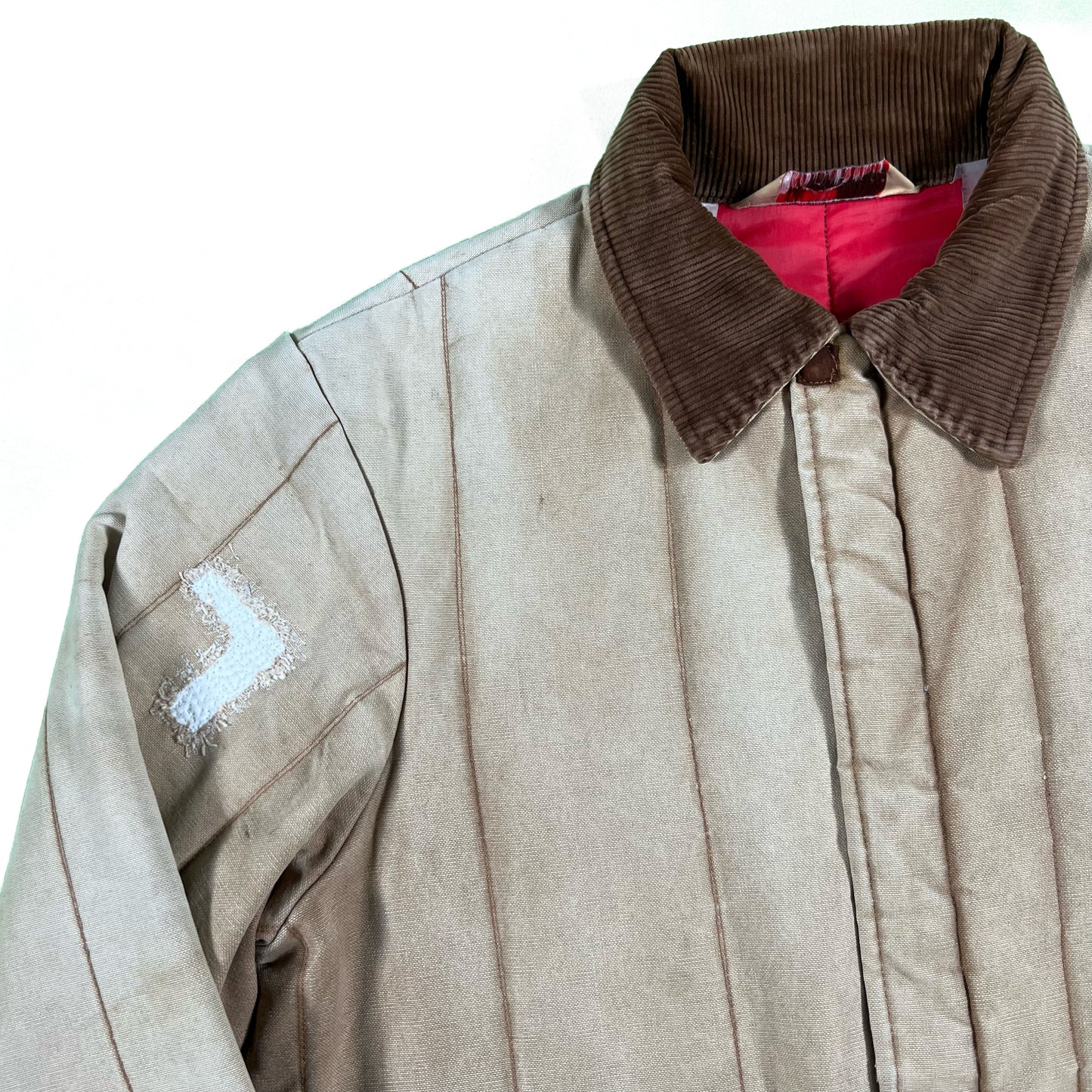 70s Repaired Sun Faded Work Jacket- XL